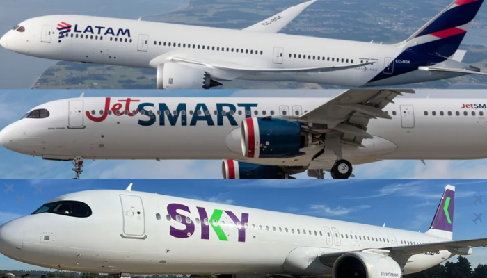 LATAM, Sky Airline y Jetsmart