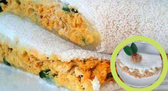 Pastel de Tapioca de Frango uma receita fantástica