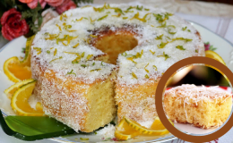 Bolo de Laranja com coco uma receita fantástica