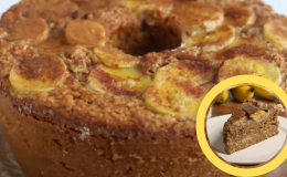 Bolo de Banana com Aveia uma receita prática