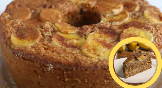 Bolo de Banana com Aveia uma receita prática