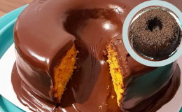 Bolo de Chocolate com Calda um receita rápida