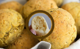 Pão de Queijo Vegano com Batata Doce veja a receita