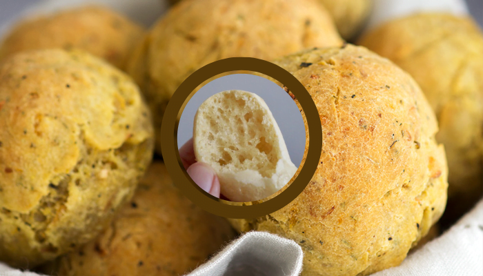 Pão de Queijo Vegano com Batata Doce veja a receita 