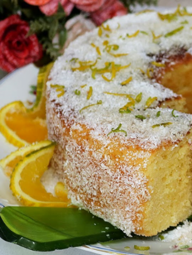 Bolo de Laranja com Coco