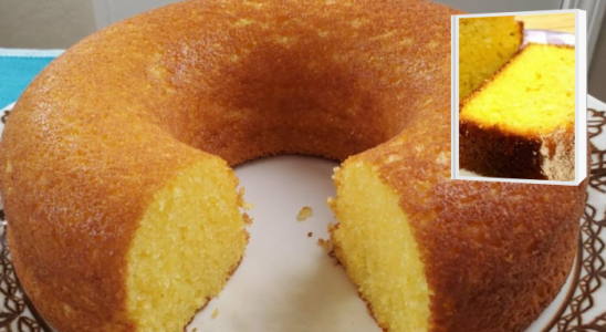 Receita de Bolo de Fubá Fofinho